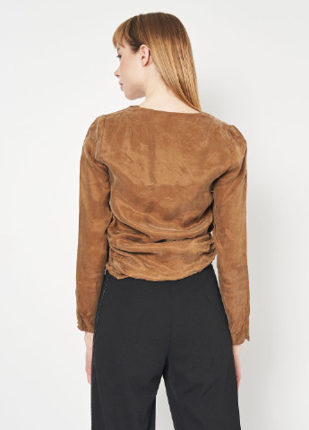 Коричневая блуза H&M