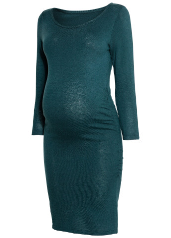 Зеленое кэжуал платье для беременных футляр H&M однотонное