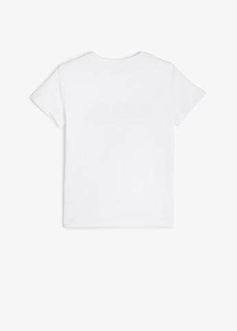 Белая летняя футболка KOTON