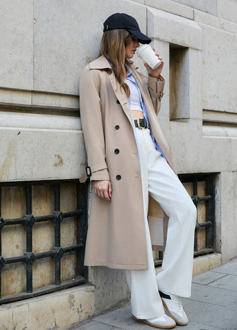 Плащ SHEIN тренчкот на пуговицах демисезон (347152818)