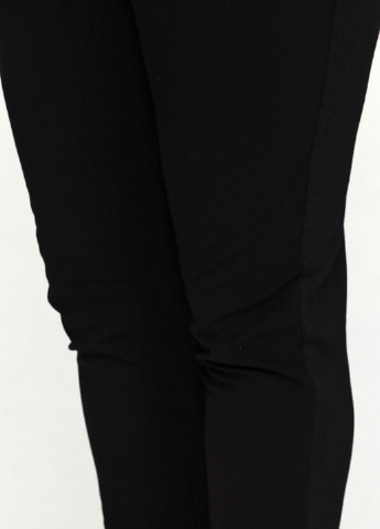 Черные кэжуал демисезонные зауженные брюки Adia Fashion