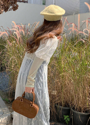 Білий кежуал сукня а-силует SHEIN однотонна