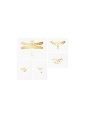 Временные тату "Gold Dragonfly Set" TATTon.me (254255631)