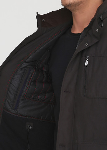 Темно-коричнева демісезонна куртка Paul Smith