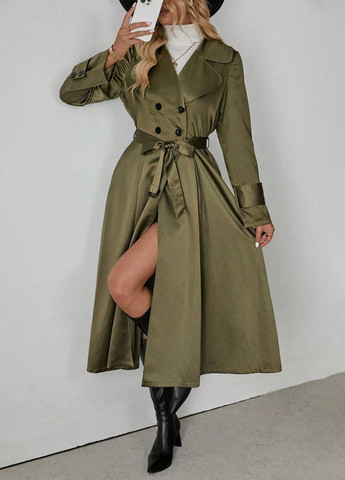 Плащ SHEIN на гудзиках демісезон (333530104)