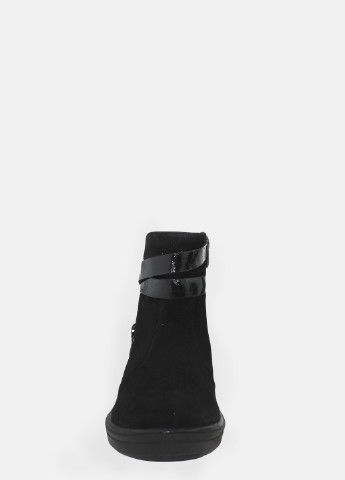 Осенние ботинки rv4015-11 черный Vira из натуральной замши