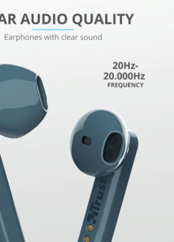 Навушники Primo Touch True Wireless Mic Blue (23780) Trust (207376848)