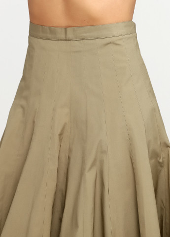 Оливковая (хаки) кэжуал однотонная юбка Marc by Marc Jacobs клешированная