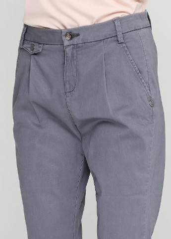 Серые кэжуал демисезонные зауженные брюки United Colors of Benetton