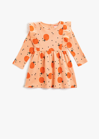 Оранжевое платье KOTON (260556194)