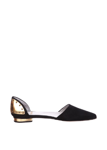 Туфли Karen by Simonsen на низком каблуке с металлическими вставками