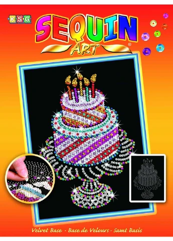 Набор для творчества ORANGE Праздничный торт Sequin Art (253274025)