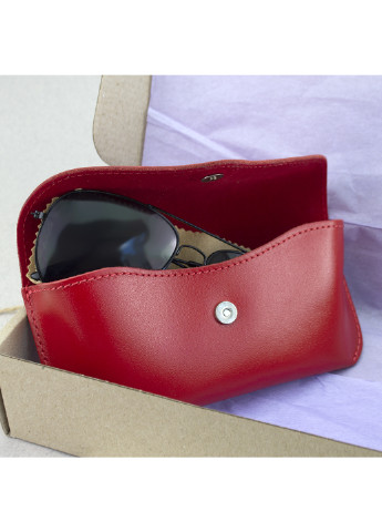 Подарочный женский набор №55: Тревел конверт + футляр для очков + обложка на паспорт (красный) HandyCover (237853355)