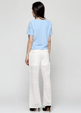 Белые кэжуал летние прямые брюки Karen by Simonsen