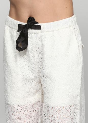 Белые кэжуал летние прямые брюки Karen by Simonsen