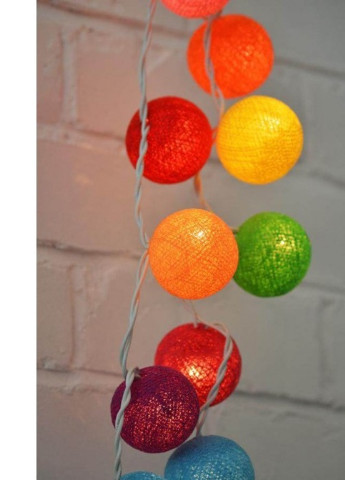 Гирлянда хлопковая CBL Colorful 20 шт, 3.7 м Cotton Ball Lights 1725 (252644153)