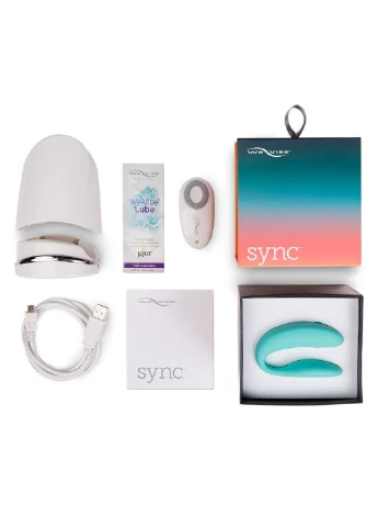 Вібратор для пар SYNC з пультом колір: бірюзовий We-Vibe (253676269)