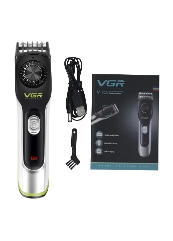 Машинка для стрижки волосся V028 Аккумулятор + USB зарядка VGR (253636972)