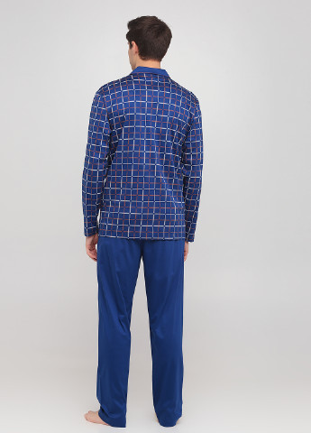 Синий демисезонный комплект (рубашка, брюки) Calida