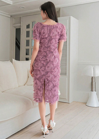 Лілова кежуал сукня футляр SHEIN однотонна