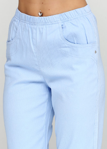 Голубые кэжуал демисезонные брюки Signature