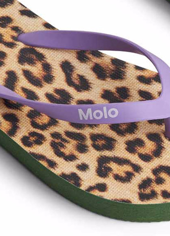 Бежевые вьетнамки Molo с логотипом