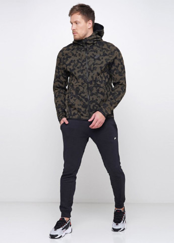 Толстовка Nike m nsw tch flc hoodie fz aop (184157000)