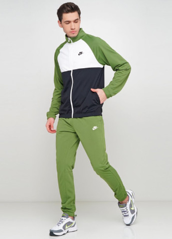 Зеленый демисезонный костюм (толстовка, брюки) брючный Nike M Nsw Ce Trk Suit Pk