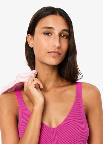 Рожева кежуал сукня силуетна Lacoste однотонна