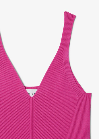 Рожева кежуал сукня силуетна Lacoste однотонна