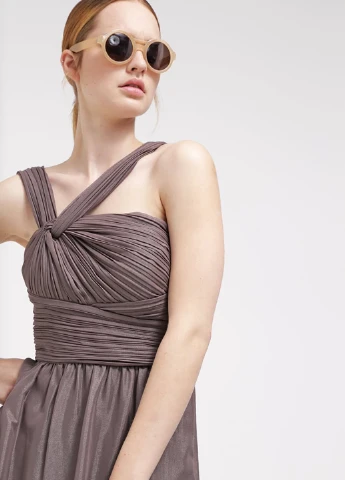 Кавова кежуал сукня Esprit однотонна