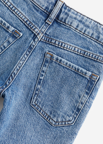 Синие демисезонные прямые джинсы H&M