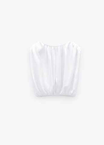 Біла літня футболка Zara