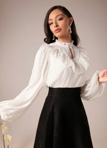 Кремовая блуза SHEIN