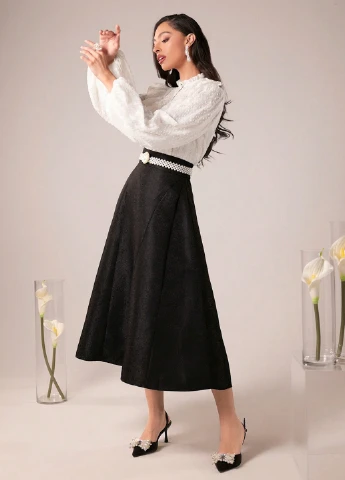 Кремовая блуза SHEIN
