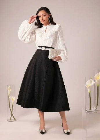 Кремовая блуза SHEIN