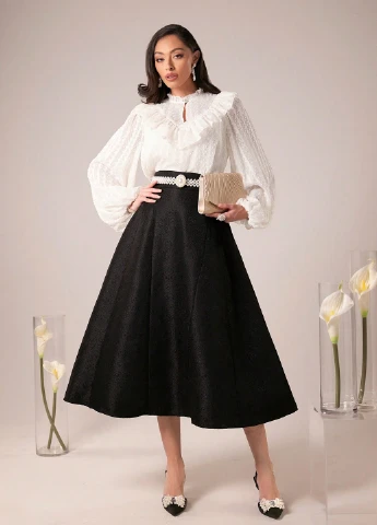 Кремовая блуза SHEIN
