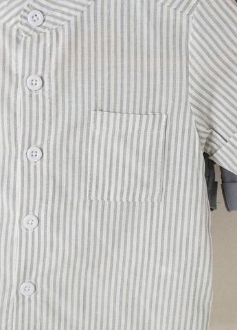 Комбінований літній костюм (сорочка, шорти) з шортами SHEIN