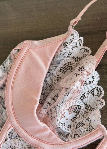 Рожевий демісезонний комплект (бюстгальтер, трусики) NOVA VEGA