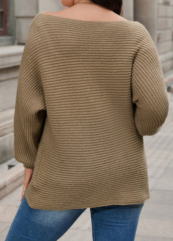 Темно-бежевий демісезонний светр SHEIN