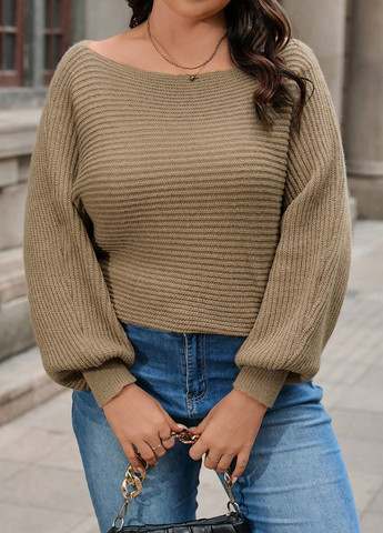 Темно-бежевий демісезонний светр SHEIN