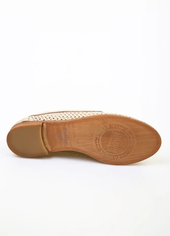 Кофейные слипоны No Brand с перфорацией однотонные