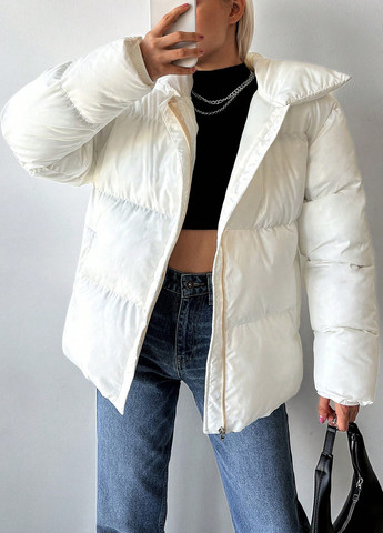 Белая демисезонная куртка SHEIN