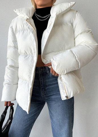 Белая демисезонная куртка SHEIN