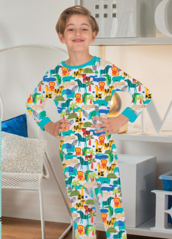 Комбинированная всесезон комплект пижамы (свитшот, брюки) Elmaskids