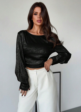 Чорна блуза SHEIN