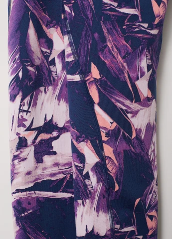 Синие демисезонные леггинсы спорт H&M