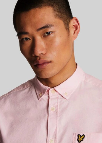 Розовая кэжуал рубашка однотонная Lyle & Scott