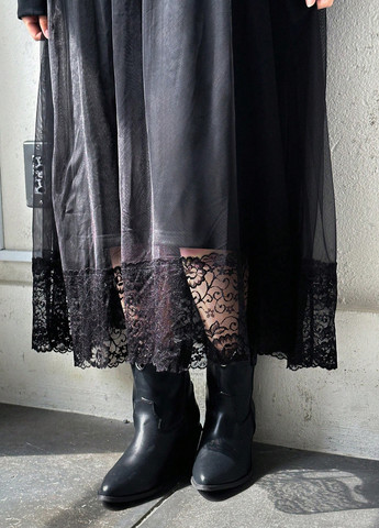 Чорна кежуал сукня сукня-світшот SHEIN з малюнком