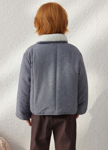 Сіра зимня куртка SHEIN